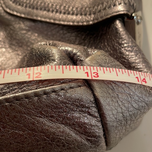 84. B t Shoulder Silver Shoulder Leather Bag  with unique buckle ties - Picture 8 of 16